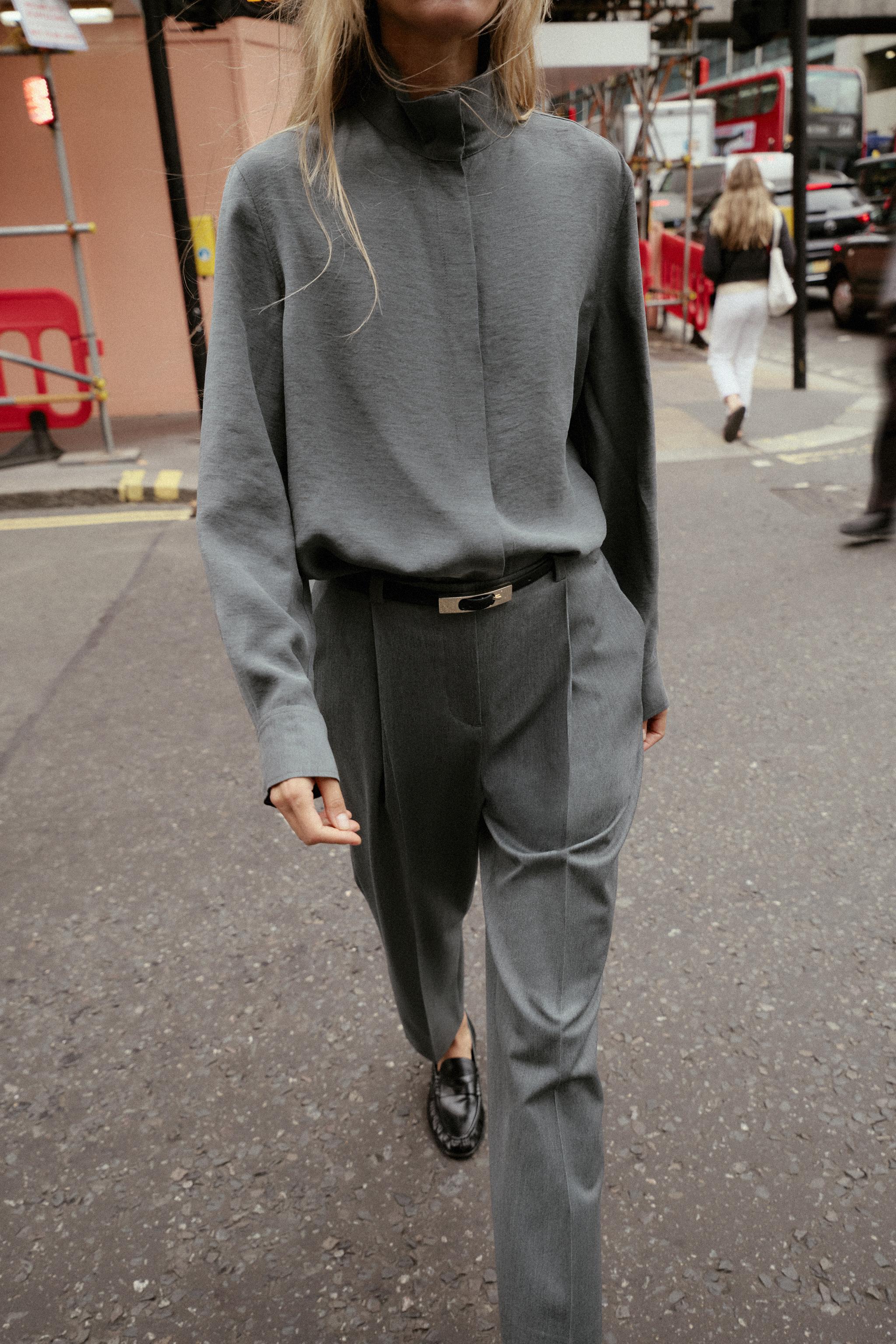 CHEMISE FLUIDE COL HAUT